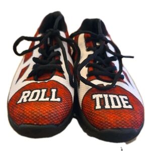 Alabama "Roll Tide"  Red and White Athletic Shoes